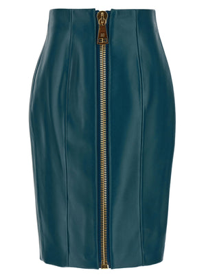Balmain Xl Zip Skirt