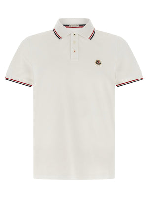 Moncler Moncler Tricolor Trim Polo Shirt