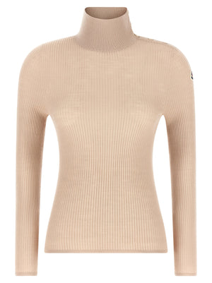 Moncler Textured Wool Turtleneck Sweater