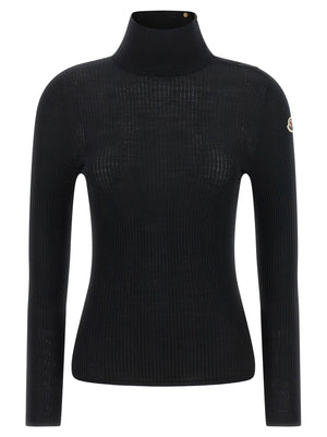 Moncler Moncler Logo Turtleneck Sweater