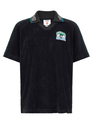 Casablanca Towelling Jacquard Polo Shirt