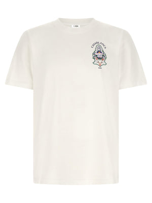 Casablanca Casablanca Hotel Emblem Print T-shirt