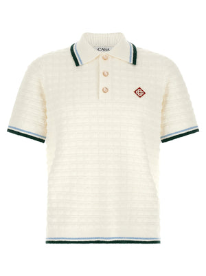 Casablanca Casablanca Bouclé Polo Shirt