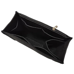 Color: black, Size: M - Felt Cloth Insert Bag Fits BOOK TOTE Makeup Handbag Organizer Travel Inner Purse Cosmetic Bag Mommy Bag Fit ONTHEGO Tote