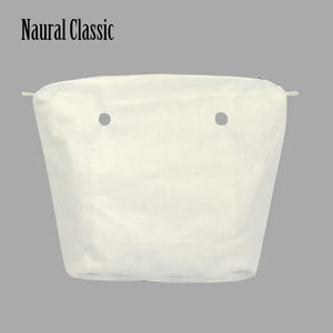 Color: light green - TANQU New Inner Lining Zipper Pocket for Classic Obag Insert with Inner Waterproof Coating for O Bag