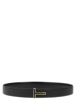 Tom Ford Tom Ford Logo Buckle Reversible Belt