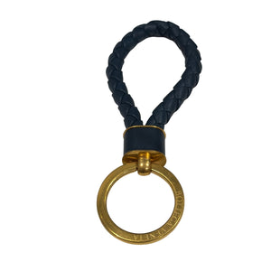 Bottega Veneta Intreccio Leather Key Ring