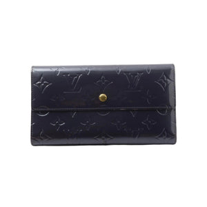 Louis Vuitton Monogram Vernis Sarah Wallet Navy