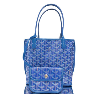 Goyard Mini Anjou Reversible Tote Bag in Sky Blue