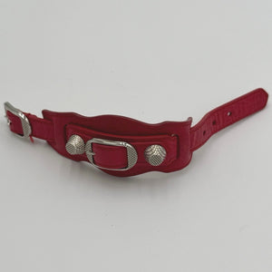 Balenciaga Arena Giant Leather Wrap Bracelet