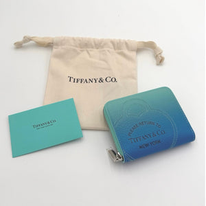 Tiffany & Co. "Return to Tiffany" Ombré Leather Zip Wallet