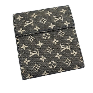 LOUIS VUITTON Mini Lin Monogram Denim Trifold Wallet