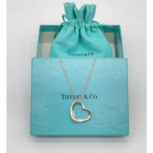 Tiffany & Co. Elsa Peretti Open Heart Pendant Necklace