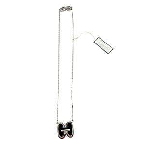 Givenchy Enamel Double G Pendant Necklace