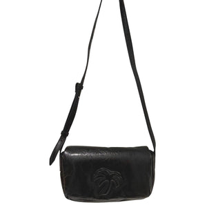 Palm Angels Soft Palm Bridge Bag in Black
